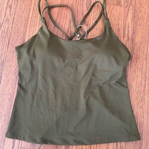 Icyzone Women's Tank Top Size Large, Athletic Yoga Green NWT